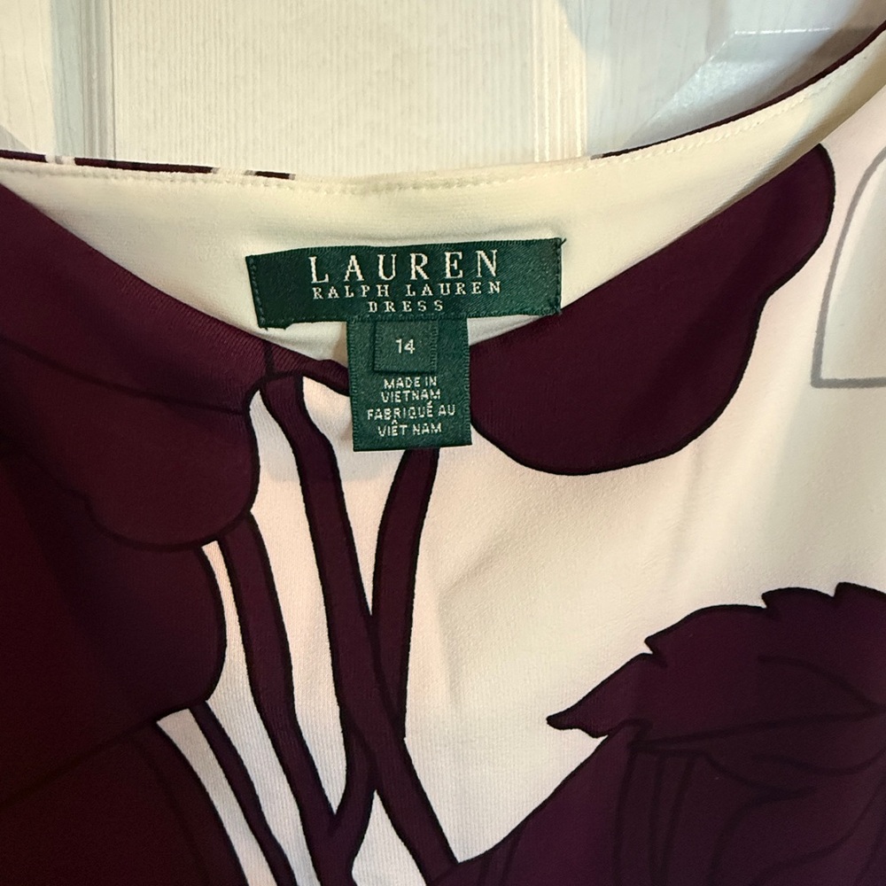 Lauren Ralph Lauren Floral Print Dress - 14 - Picture 3 of 7